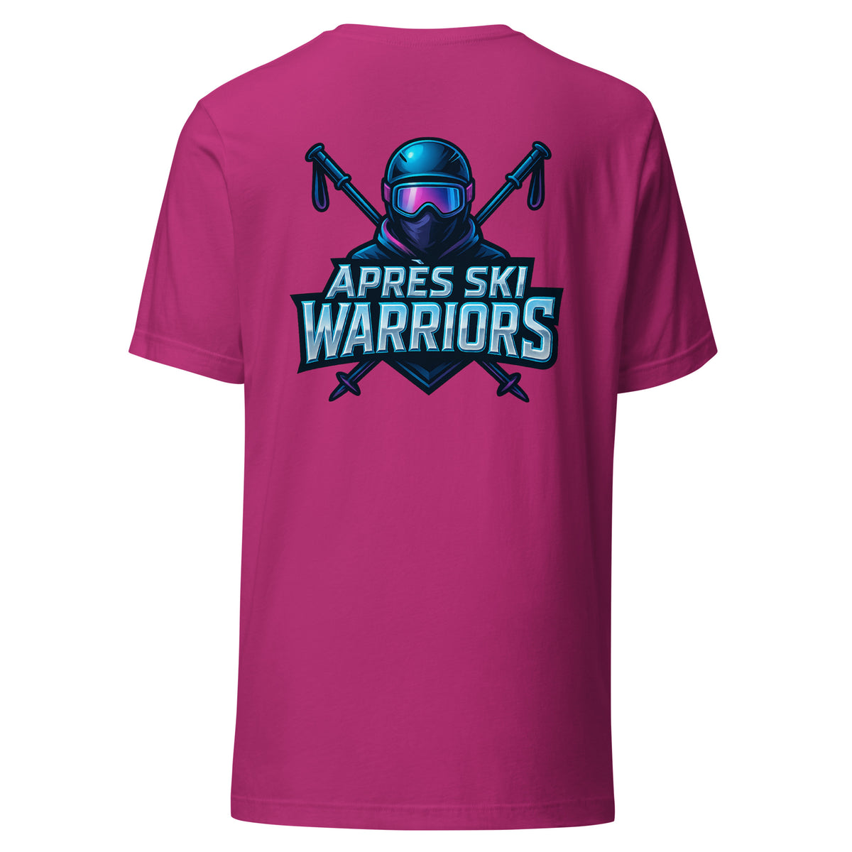 Après Ski Warriors – Backprint T-Shirt für Feier-Gruppen – Rückansicht