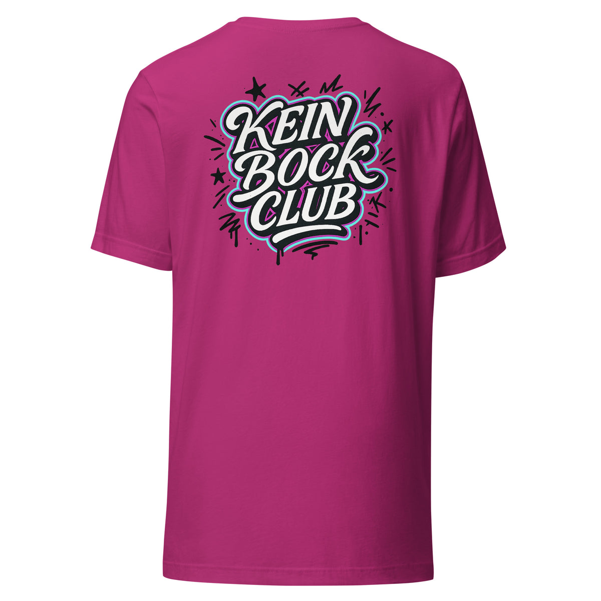 Kein Bock Club – Unisex T-Shirt Backprint – Rückansicht