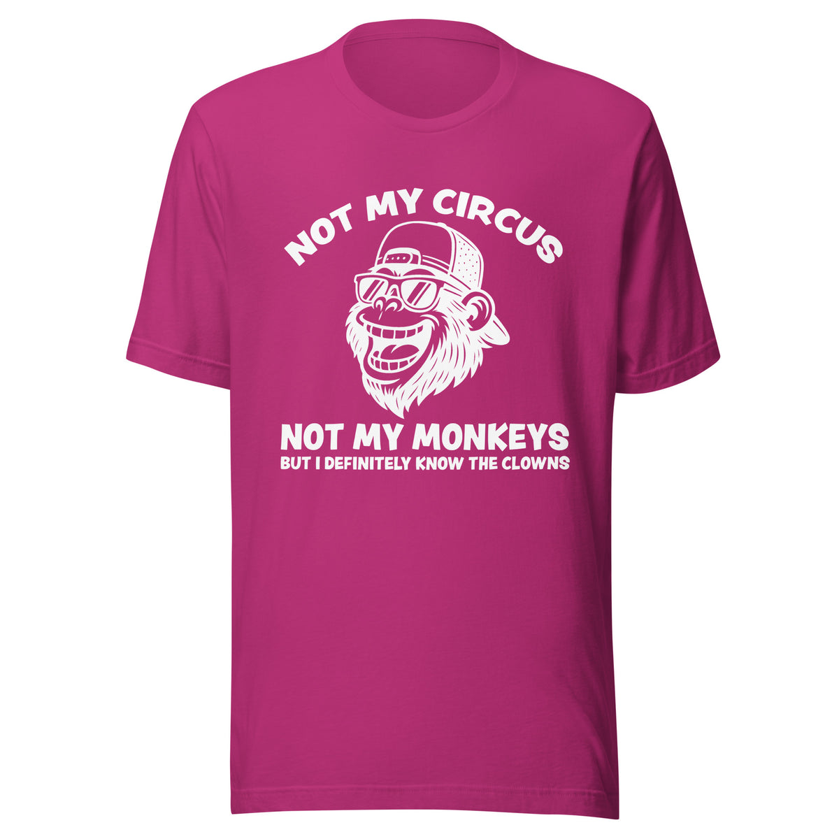 Not My Circus Not My Monkeys – Unisex T-Shirt – Vorderansicht