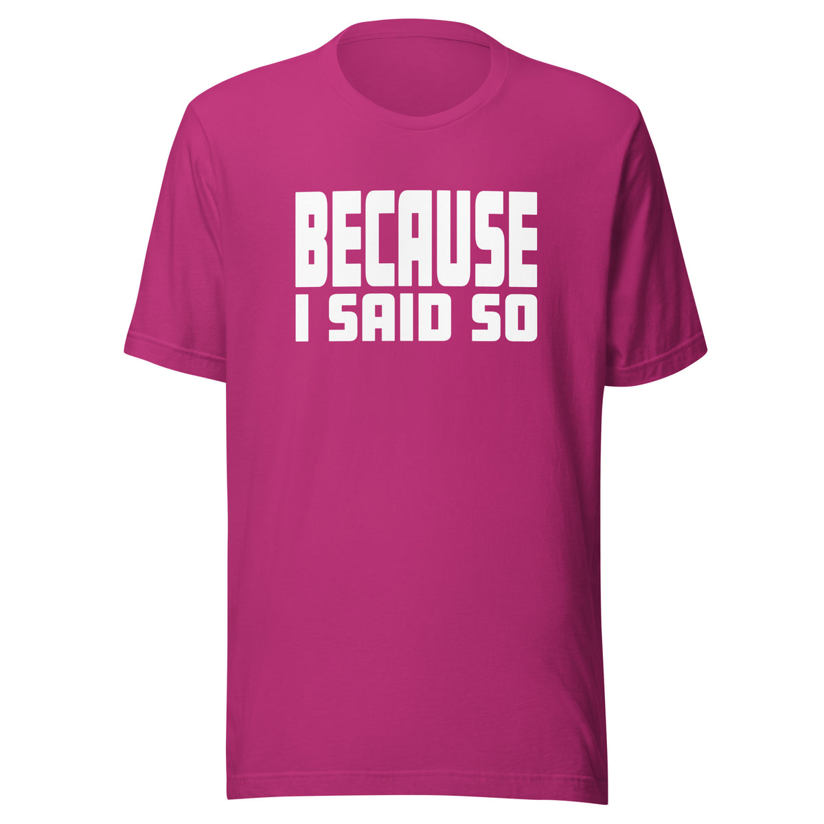 Because I Said So – Unisex T-Shirt – Vorderansicht
