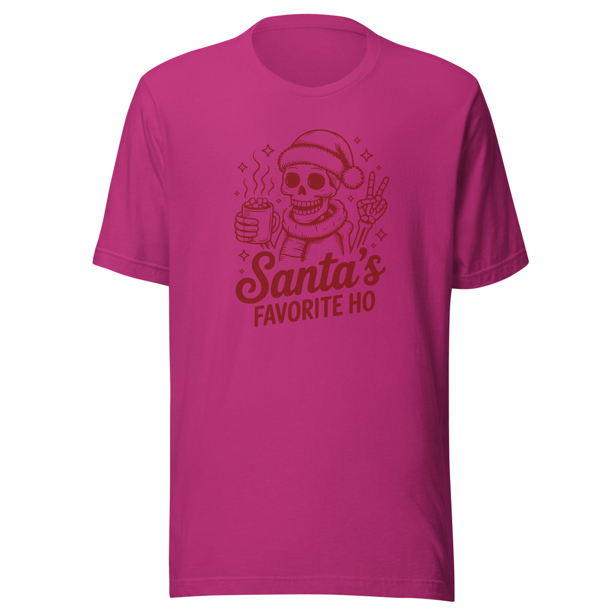 Santa’s Favorite Ho – Unisex T-Shirt – Vorderansicht