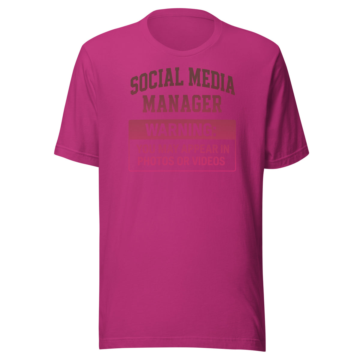 Social Media Manager - Unisex T-Shirt – Vorderansicht