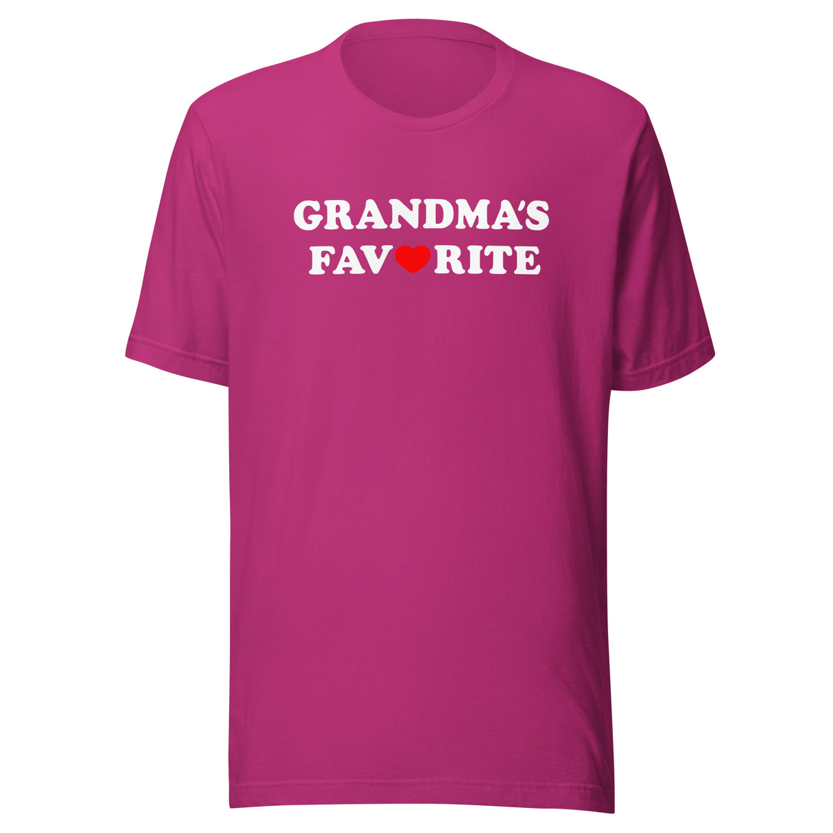 Grandma’s Favorite Unisex T-Shirt – Vorderansicht