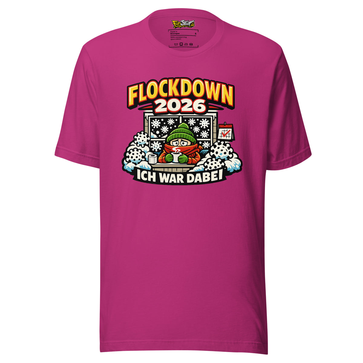 Flockdown 2026 – Ich war dabei – Unisex T-Shirt – Vorderansicht