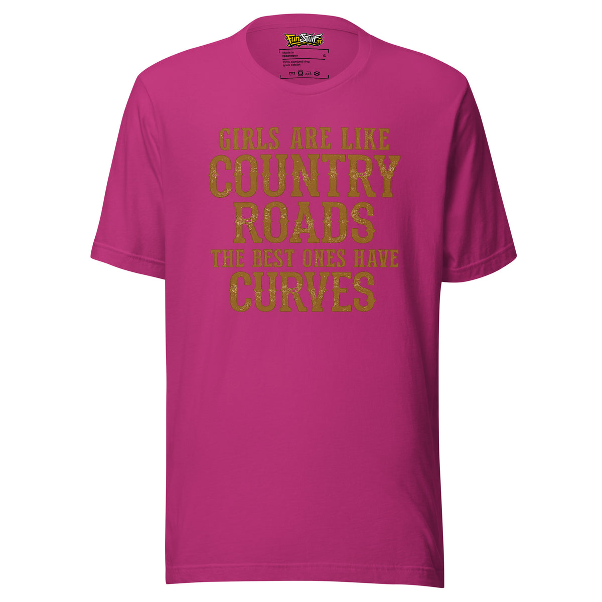 Girls Are Like Country Roads – Unisex T-Shirt – Vorderansicht