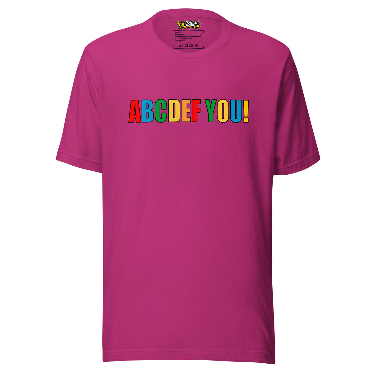 ABCDEF YOU! – Unisex T-Shirt – Vorderansicht