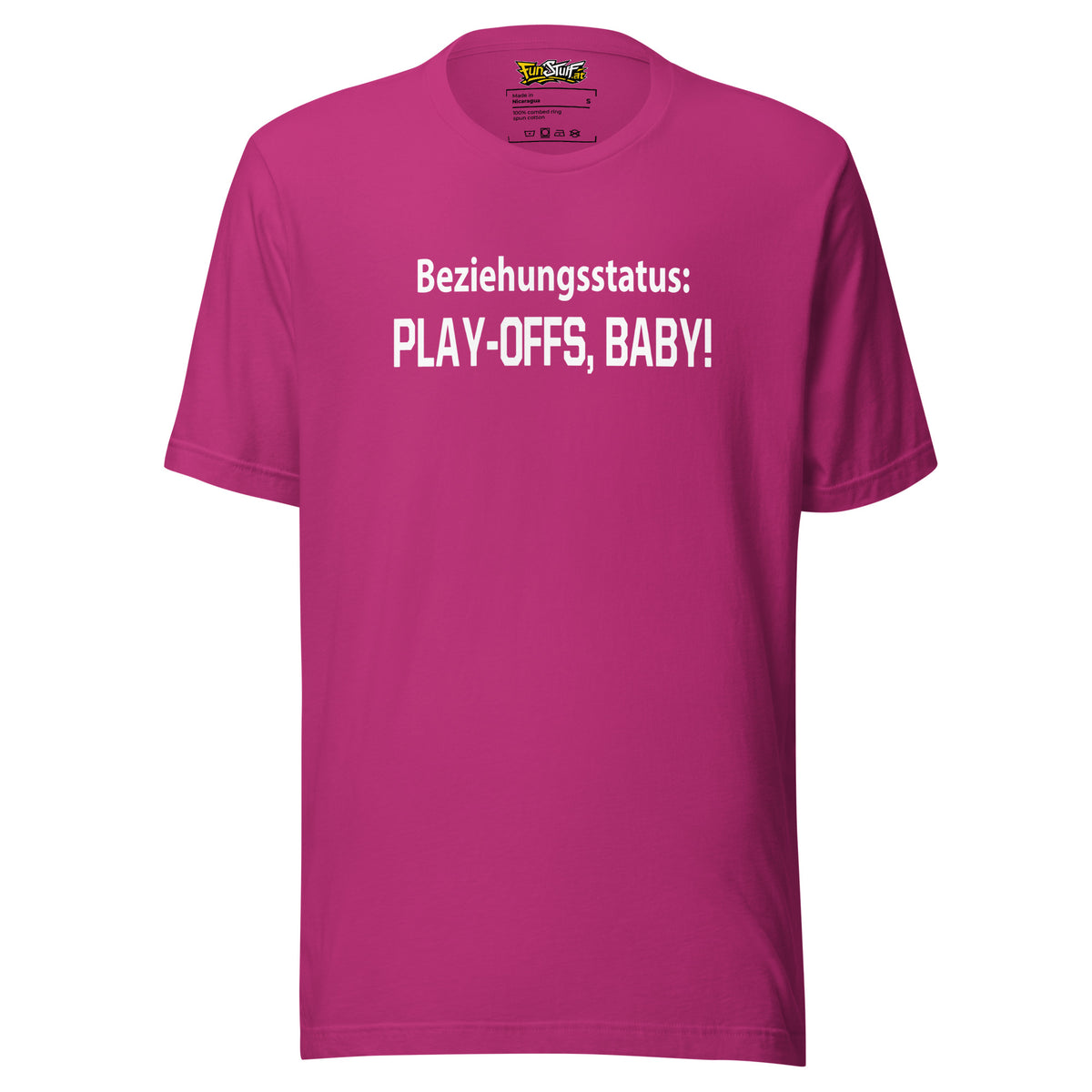 Beziehungsstatus: Play-Offs, Baby! – Unisex T-Shirt – Vorderansicht