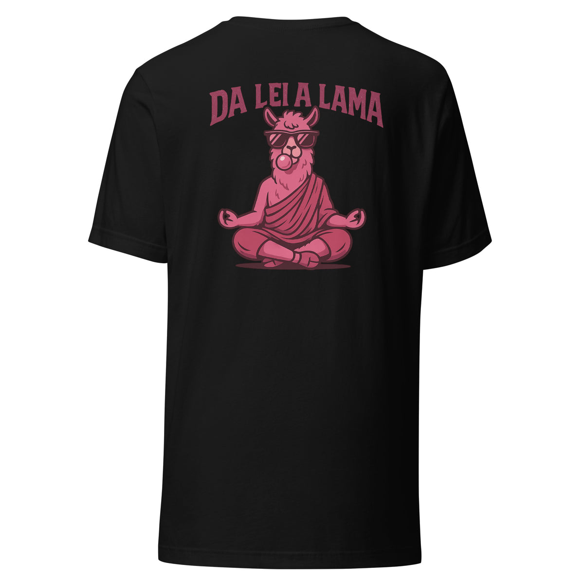 Da Lei A Lama – Shirt – Backprint – schwarz, Rückansicht