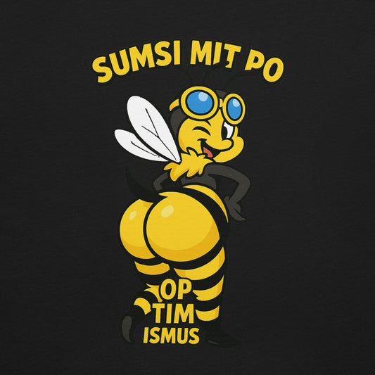 Sumsi mit Po – Funshirt mit frecher Biene (Backprint)