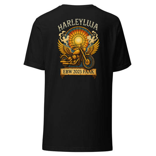 Harleyluja – Faakersee Edition 2025 – Unisex T-Shirt (Backprint)