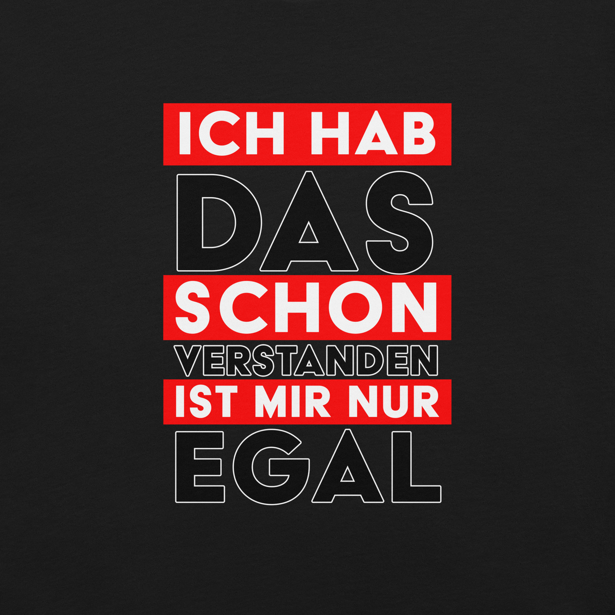 Ich hab das schon verstanden - Shirt - Vorderansicht bei FunStuff.at