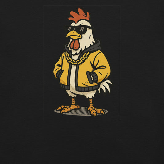 Goldi Gockel – Der MC-Hahn mit Goldkette & Eier