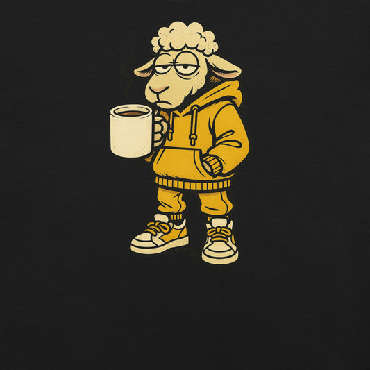 Kaffi – Müdes Schaf mit Kaffee-Mission