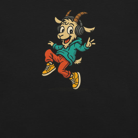 Capri-Goat T-Shirt – Die Ziege mit dem Beat