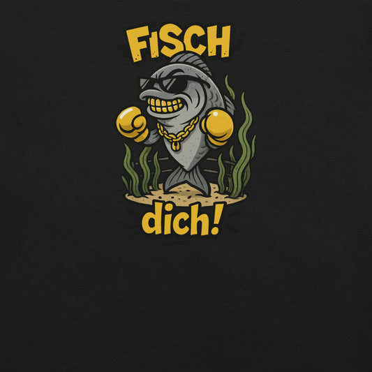 Fisch dich! – Freches Funshirt mit kämpfendem Fisch