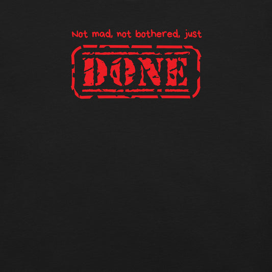 Just DONE – Statement Shirt in Rot