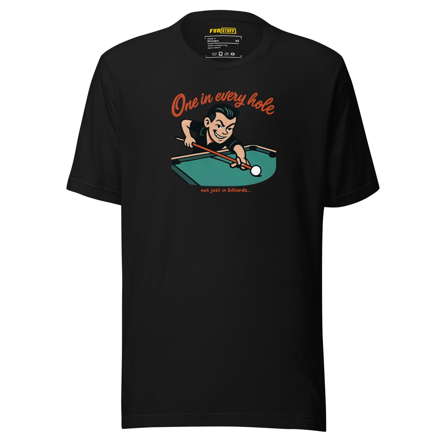 One in Every Hole – Retro Billard-Statement