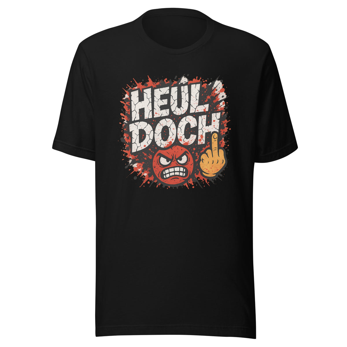 Heul doch – Unisex T-Shirt – schwarz, Vorderansicht