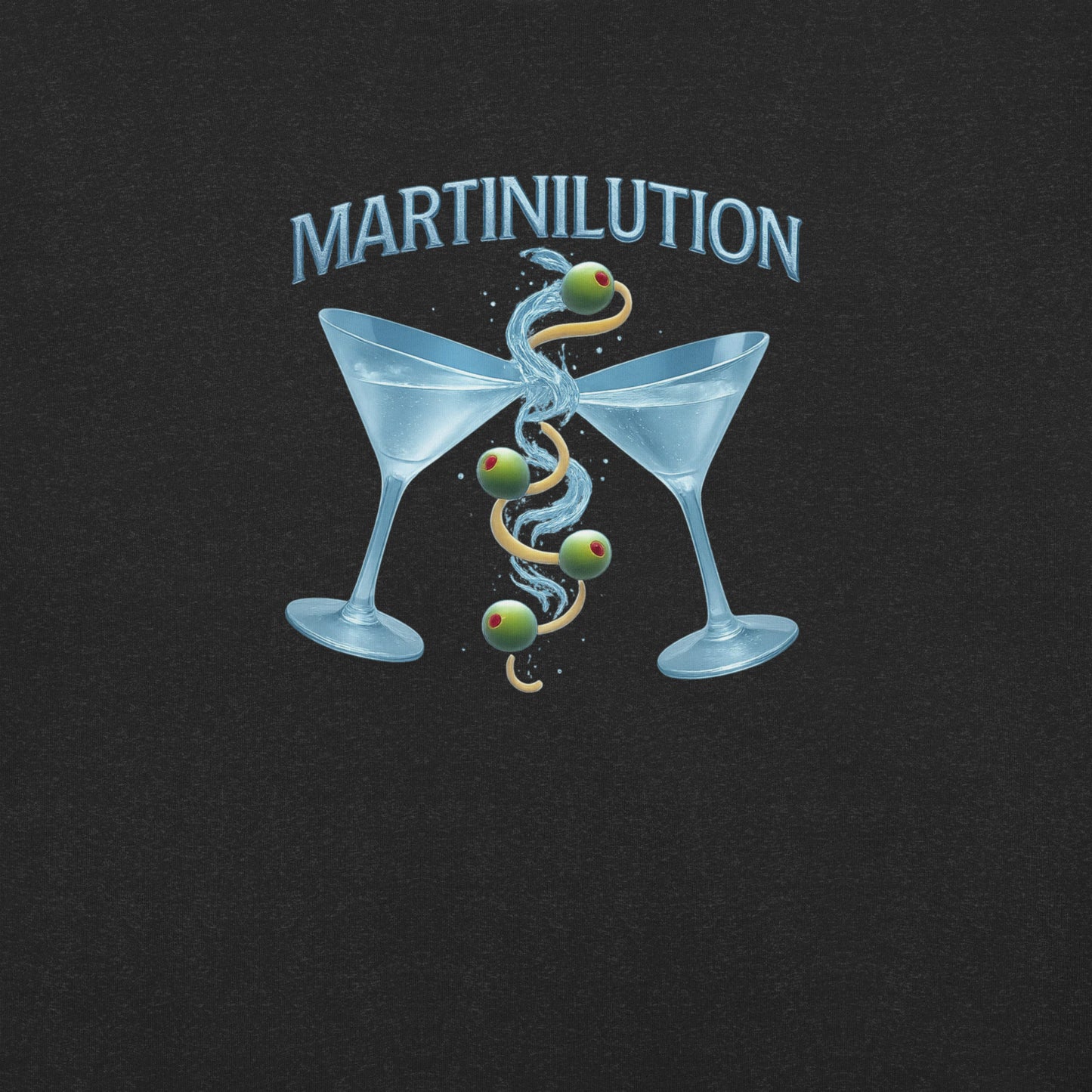 Martinilution – Die Evolution des guten Geschmacks – schwarz, Vorderansicht