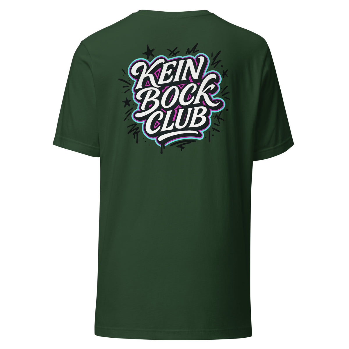 Kein Bock Club – Unisex T-Shirt Backprint – Rückansicht