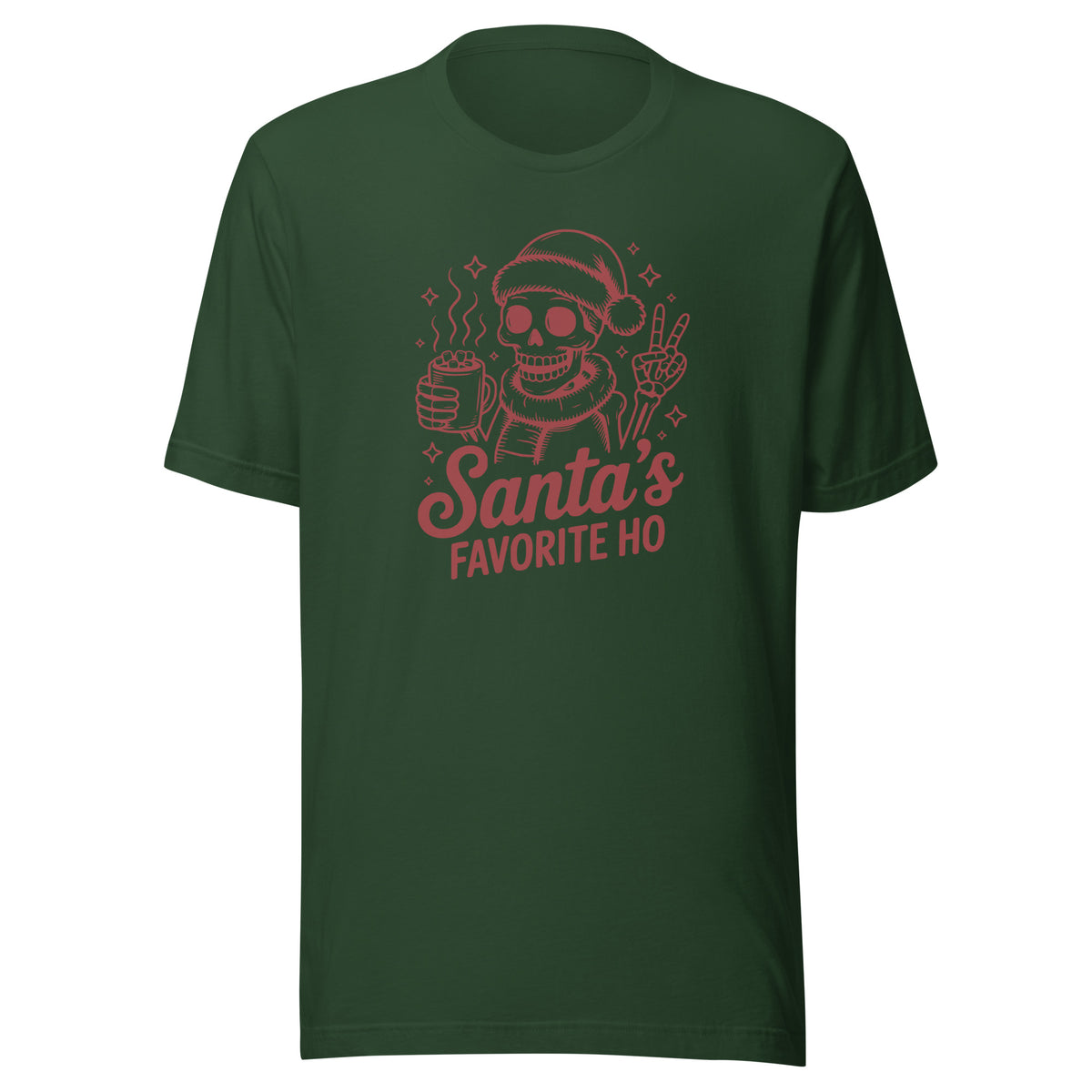Santa’s Favorite Ho – Unisex T-Shirt – Vorderansicht