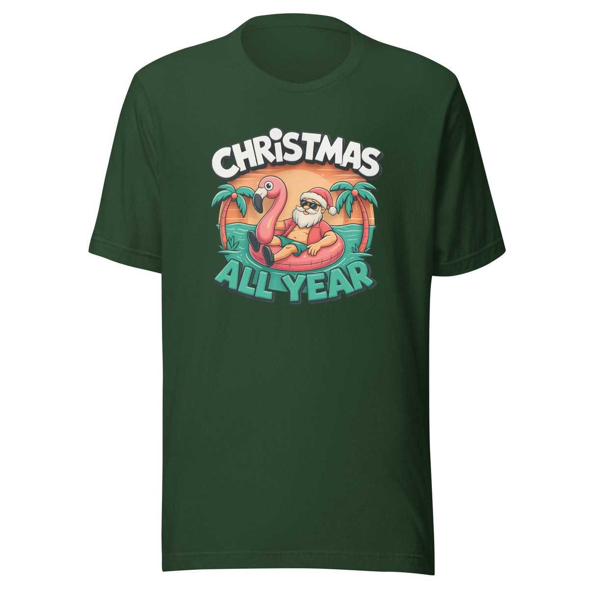 Christmas All Year – Unisex T-Shirt – Vorderansicht