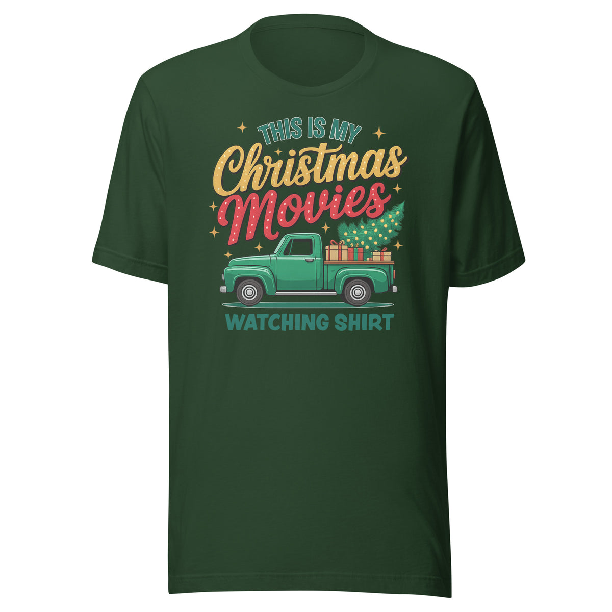 This Is My Christmas Movies Watching Shirt – Unisex T-Shirt – Vorderansicht