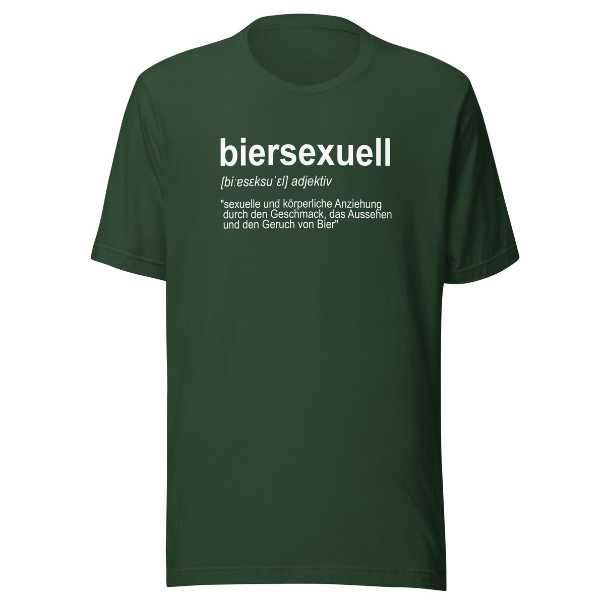 Biersexuell – Unisex T-Shirt – Vorderansicht