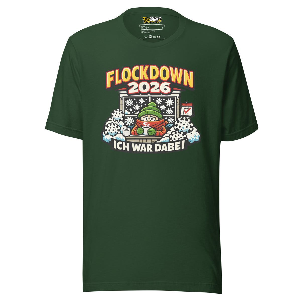 Flockdown 2026 – Ich war dabei – Unisex T-Shirt – Vorderansicht