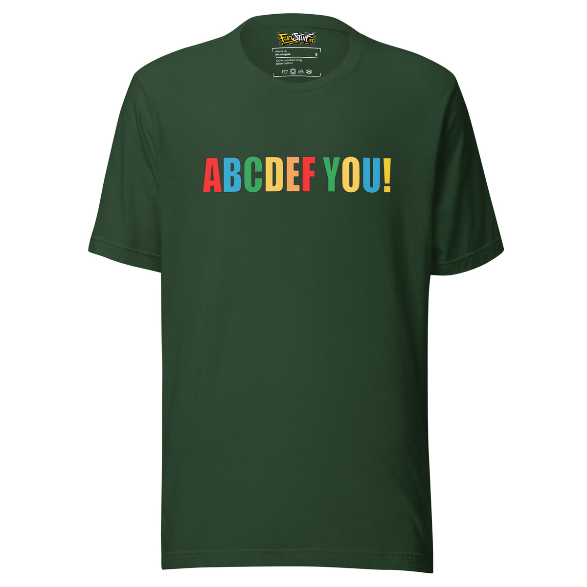 ABCDEF YOU! – Unisex T-Shirt – Vorderansicht