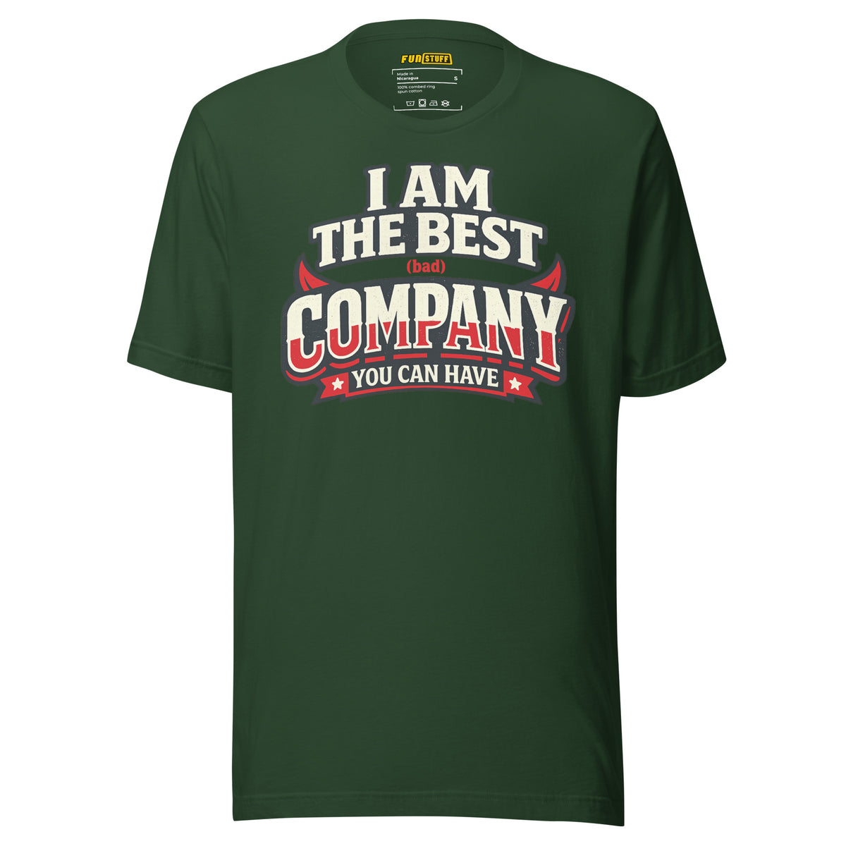 I Am The Best (Bad) Company – Unisex Statement T-Shirt – Vorderansicht