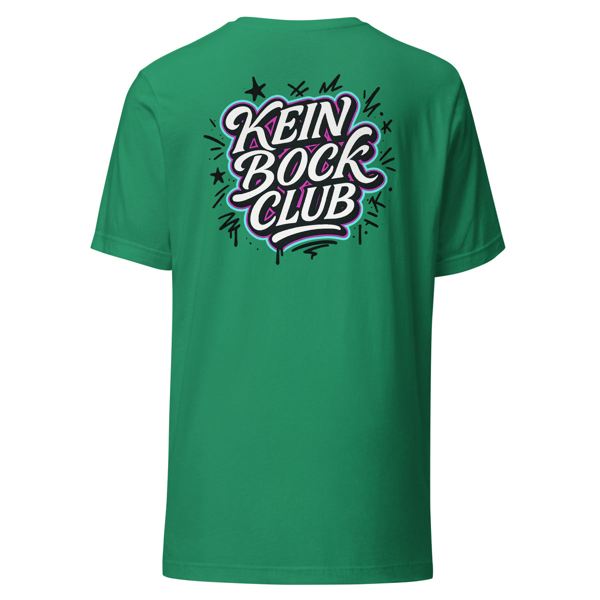 Kein Bock Club – Unisex T-Shirt Backprint – Rückansicht