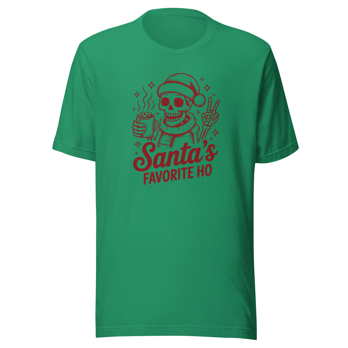 Santa’s Favorite Ho – Unisex T-Shirt – Vorderansicht