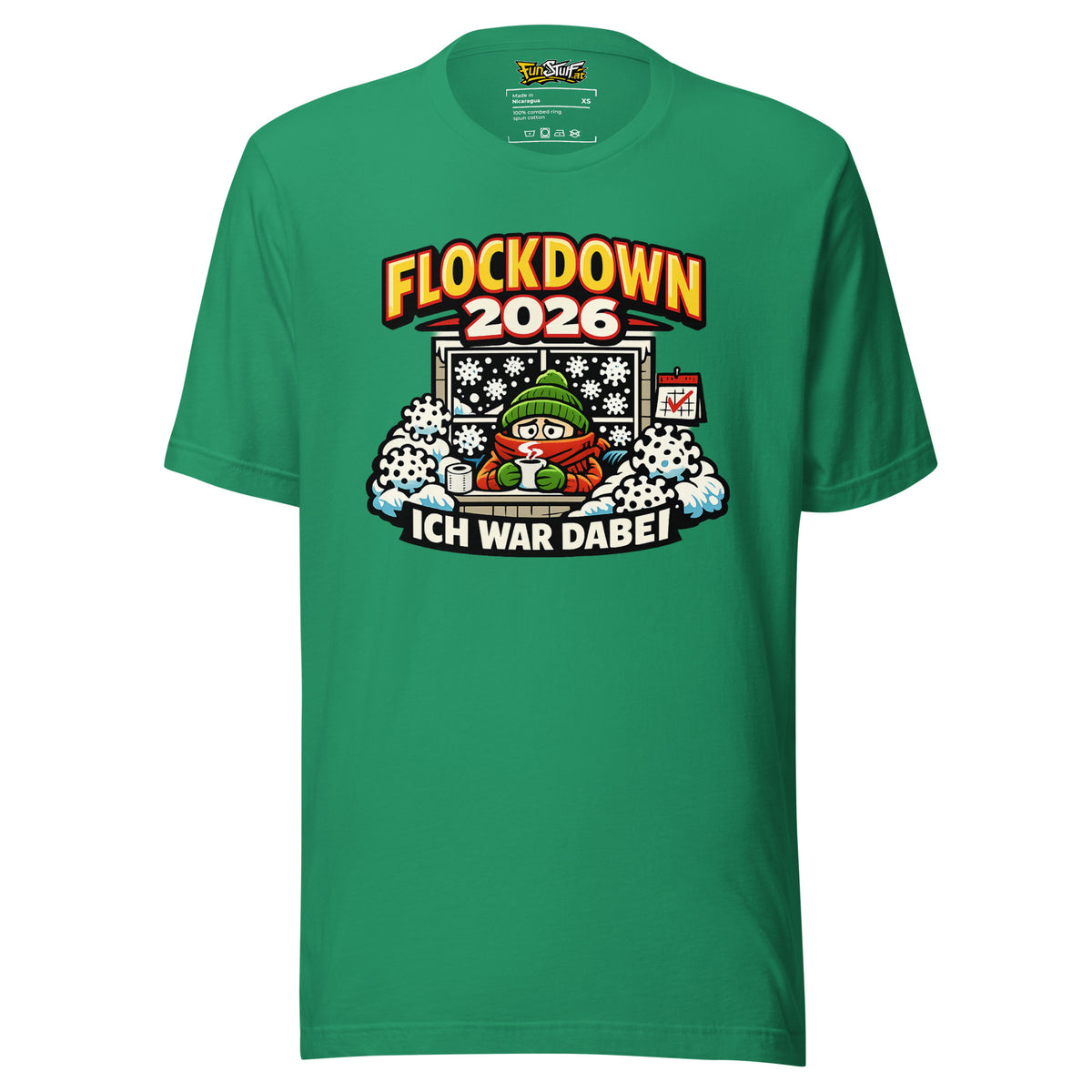 Flockdown 2026 – Ich war dabei – Unisex T-Shirt – Vorderansicht