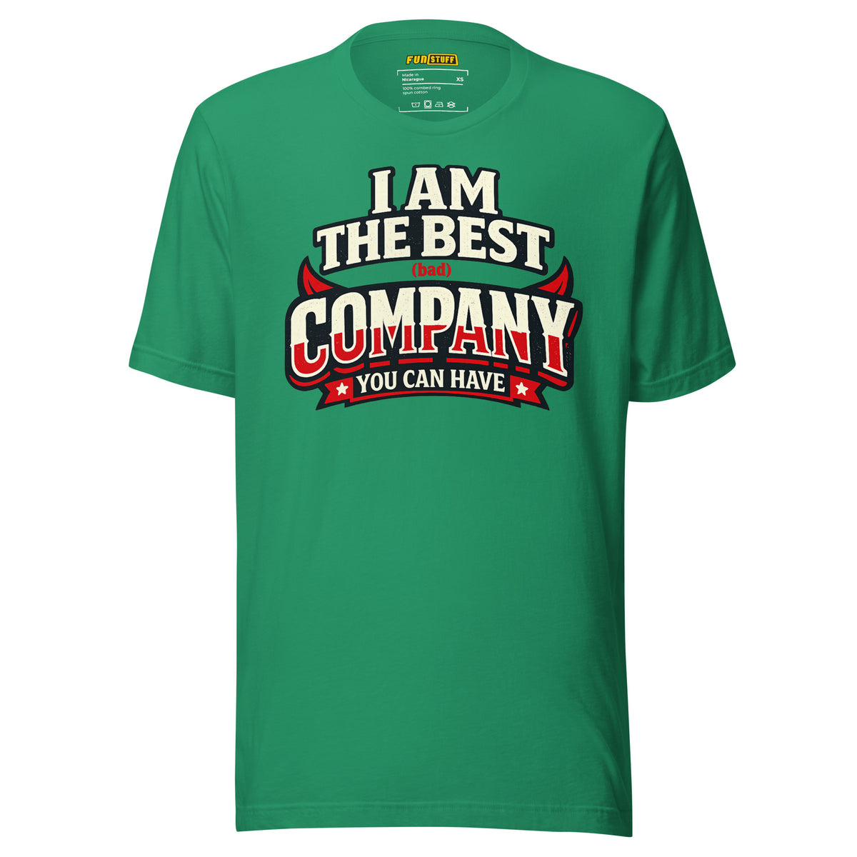 I Am The Best (Bad) Company – Unisex Statement T-Shirt – Vorderansicht