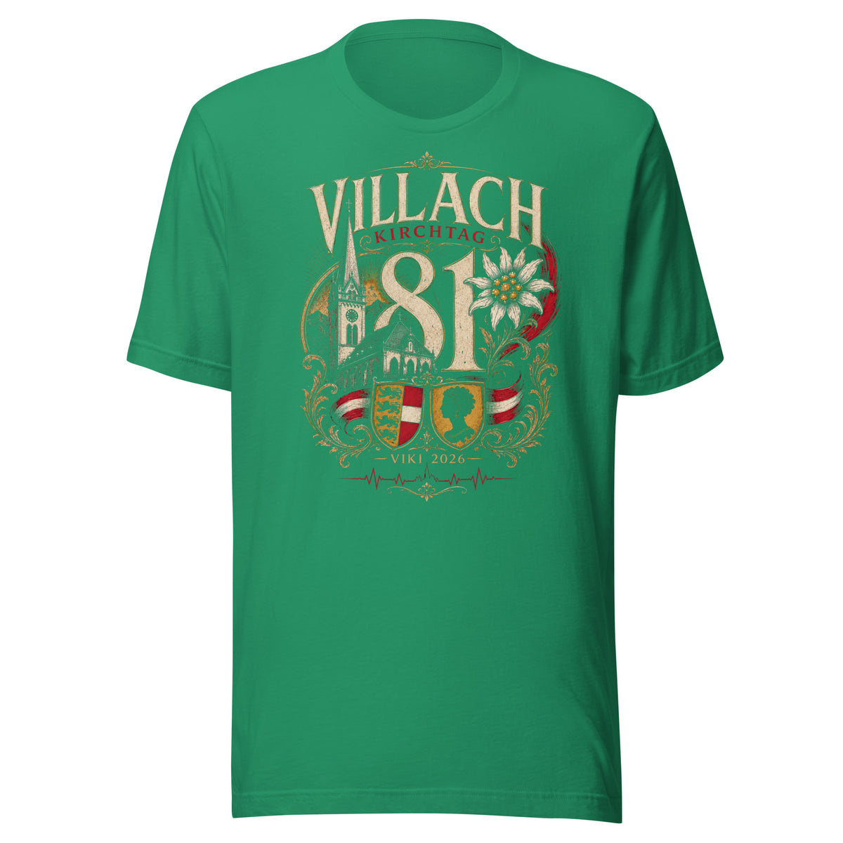 81. Villacher Kirchtag VIKI 2026 – Limited Edition – Unisex T-Shirt – Vorderansicht
