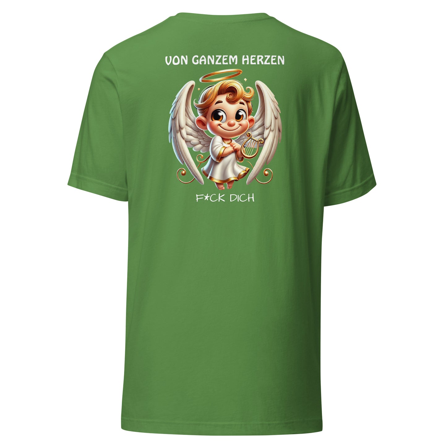 Von ganzem Herzen – F*ck Dich (Angel Edition) – Unisex Shirt Backprint