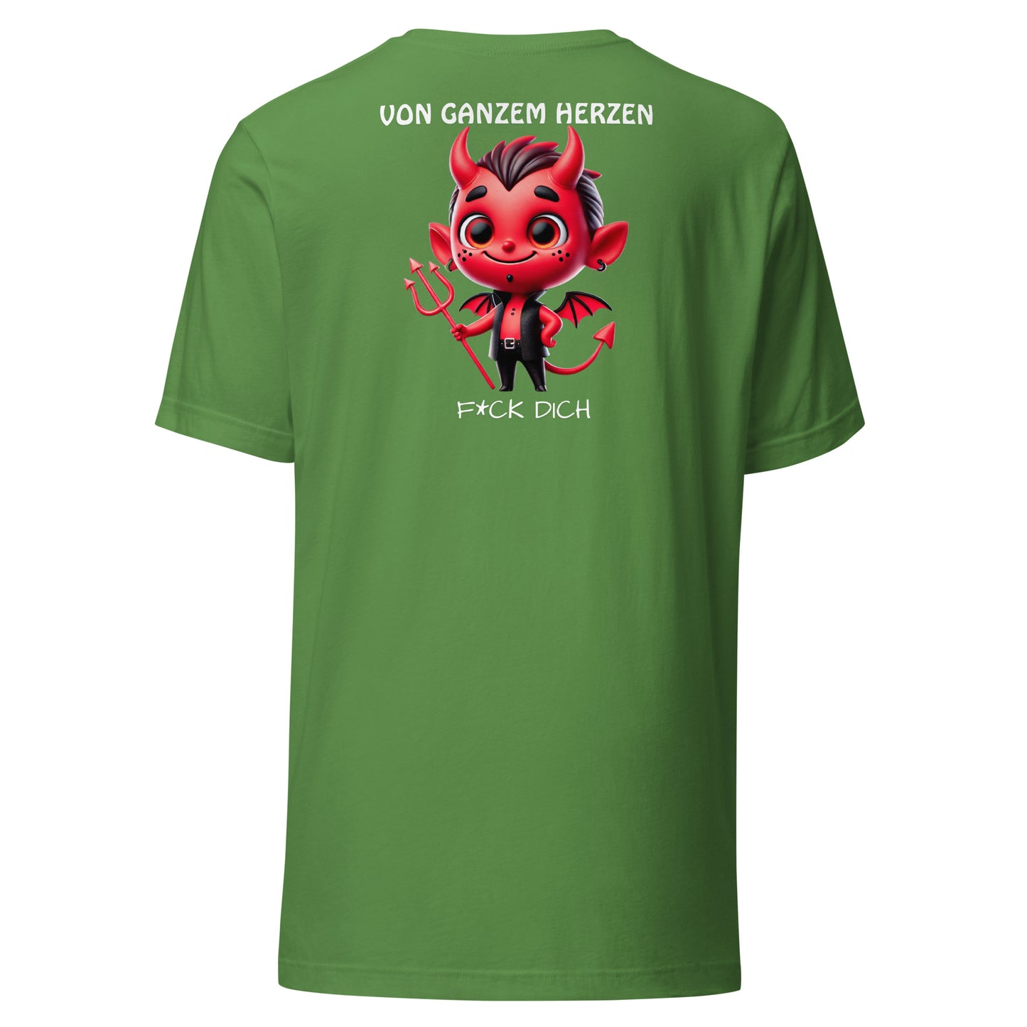 Von ganzem Herzen – F*ck Dich (Devil Edition) – Unisex Shirt Backprint