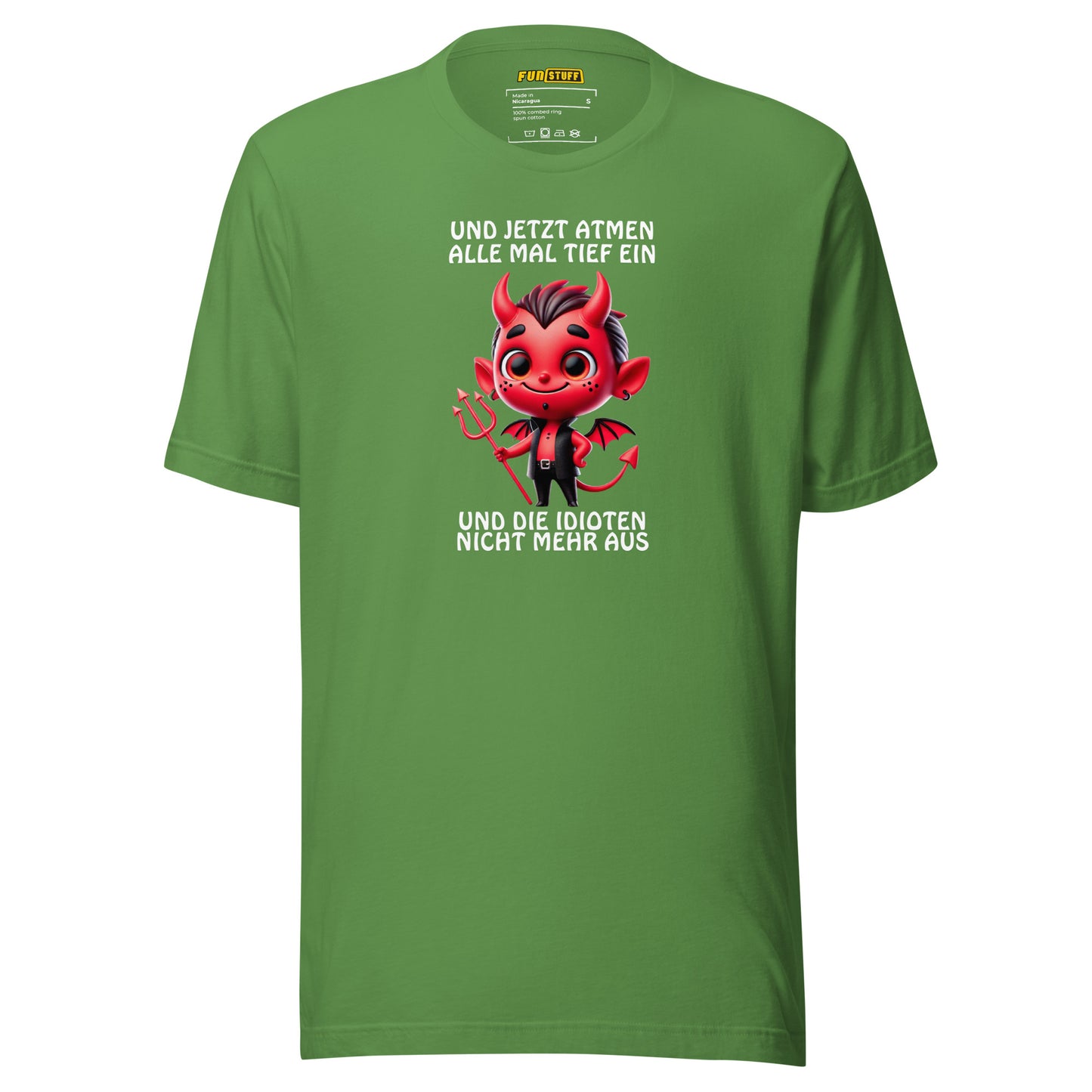 Tief Einatmen – Teufel-Shirt mit Klartext