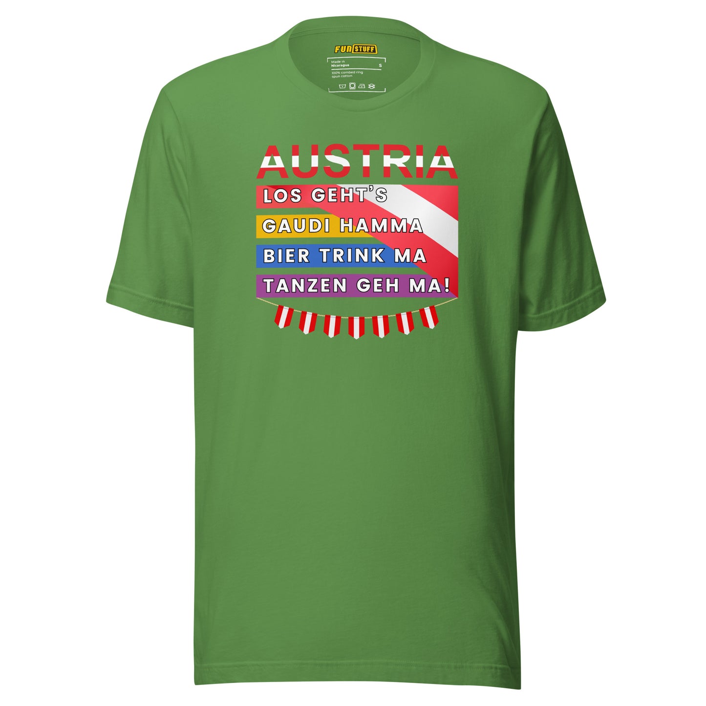 Austria – Gaudi, Bier & Tanzen (ohne Regenbogen) – Unisex T-Shirt