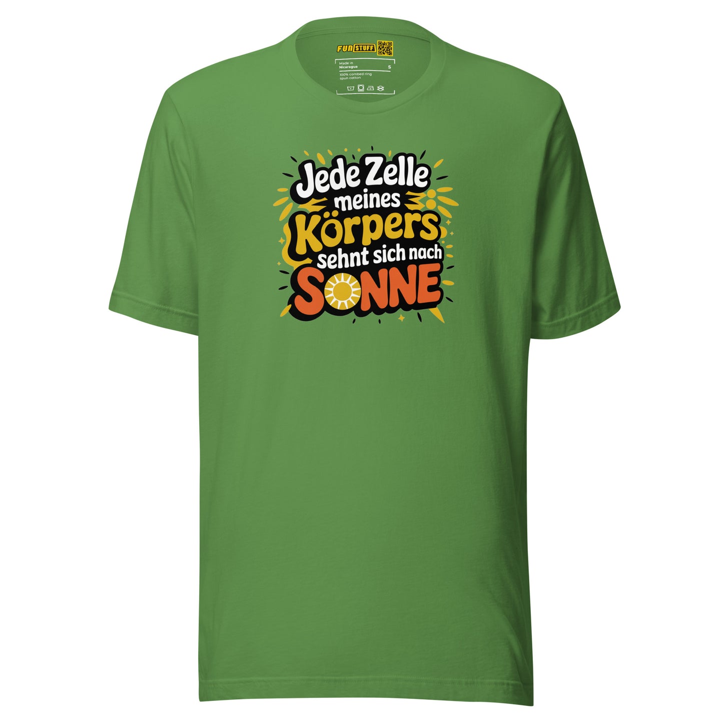 Jede Zelle meines Körpers sehnt sich nach Sonne - Unisex-T-Shirt