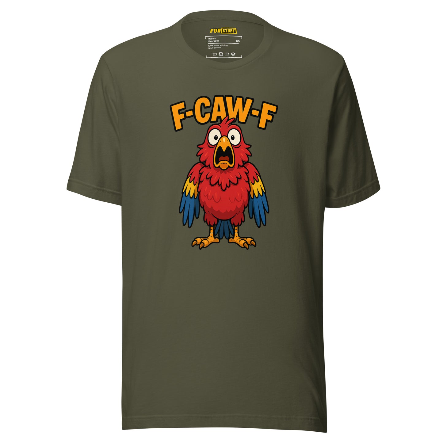 F-CAW-F – Schockierter Papagei – Unisex T-Shirt