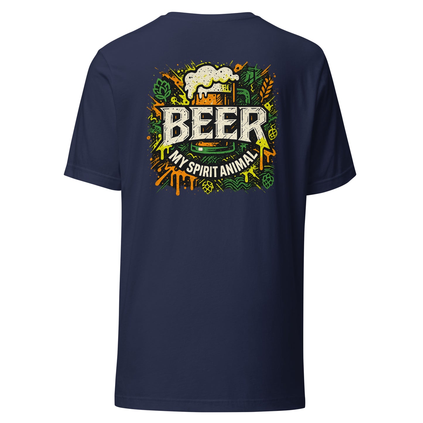 Beer My Spirit Animal – T-Shirt Backprint
