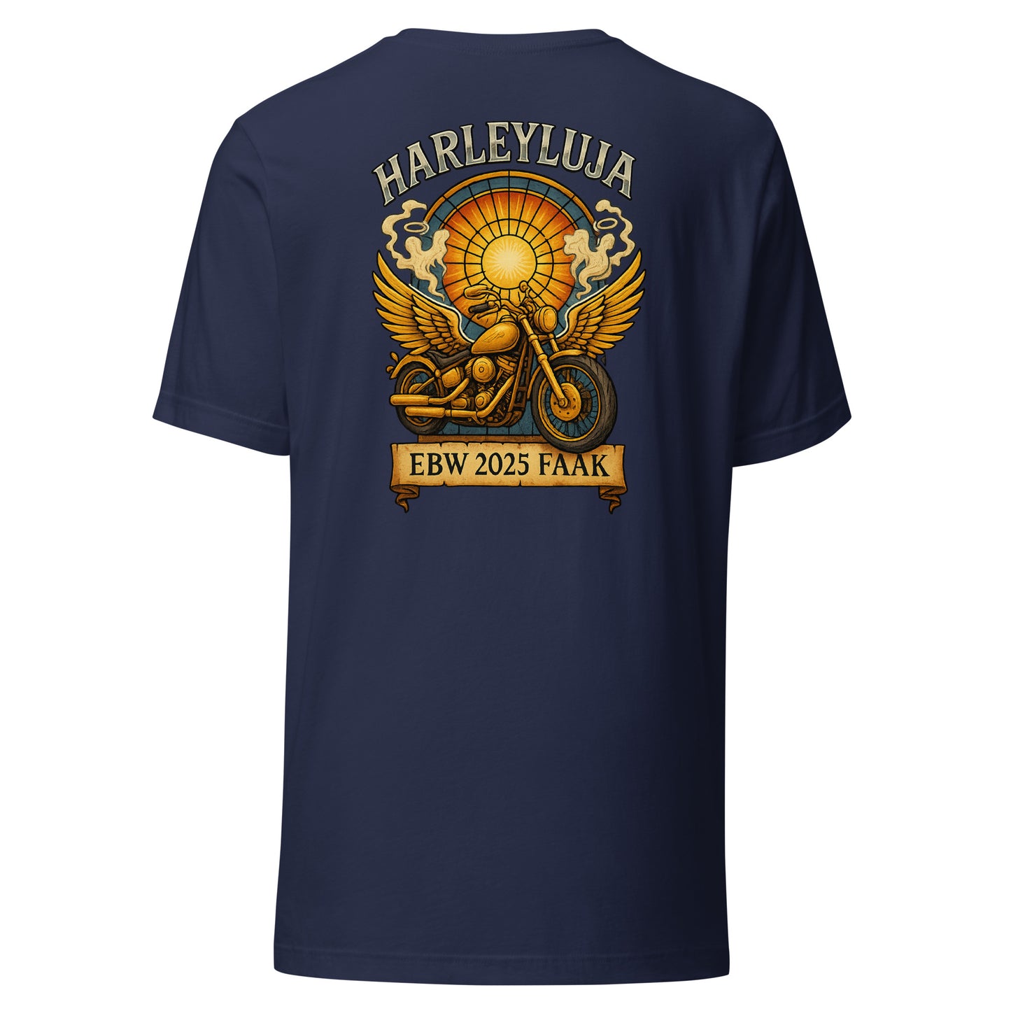Harleyluja – Faakersee Edition 2025 – Unisex T-Shirt (Backprint)