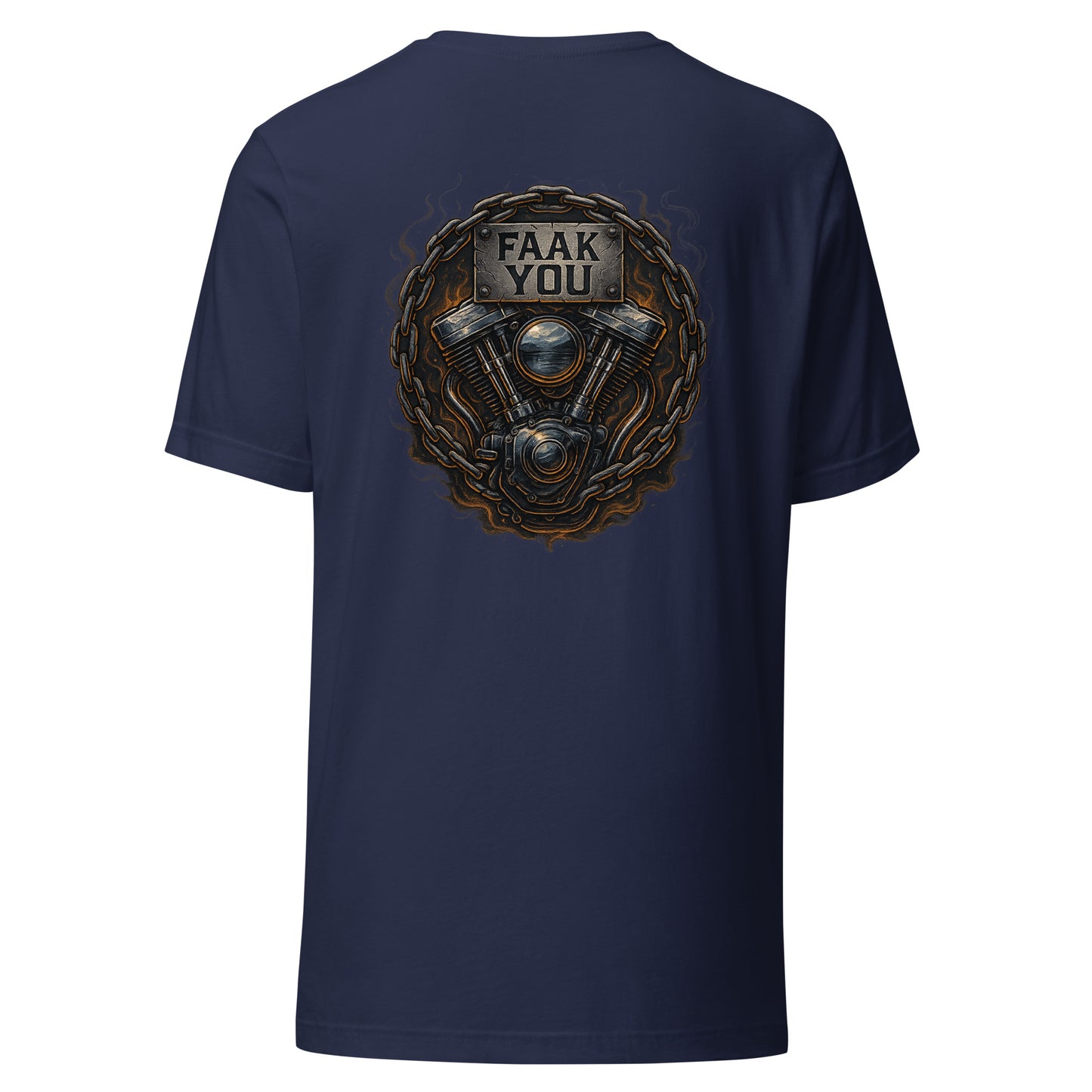FAAK YOU – V-Twin Statement Backprint – Unisex T-Shirt