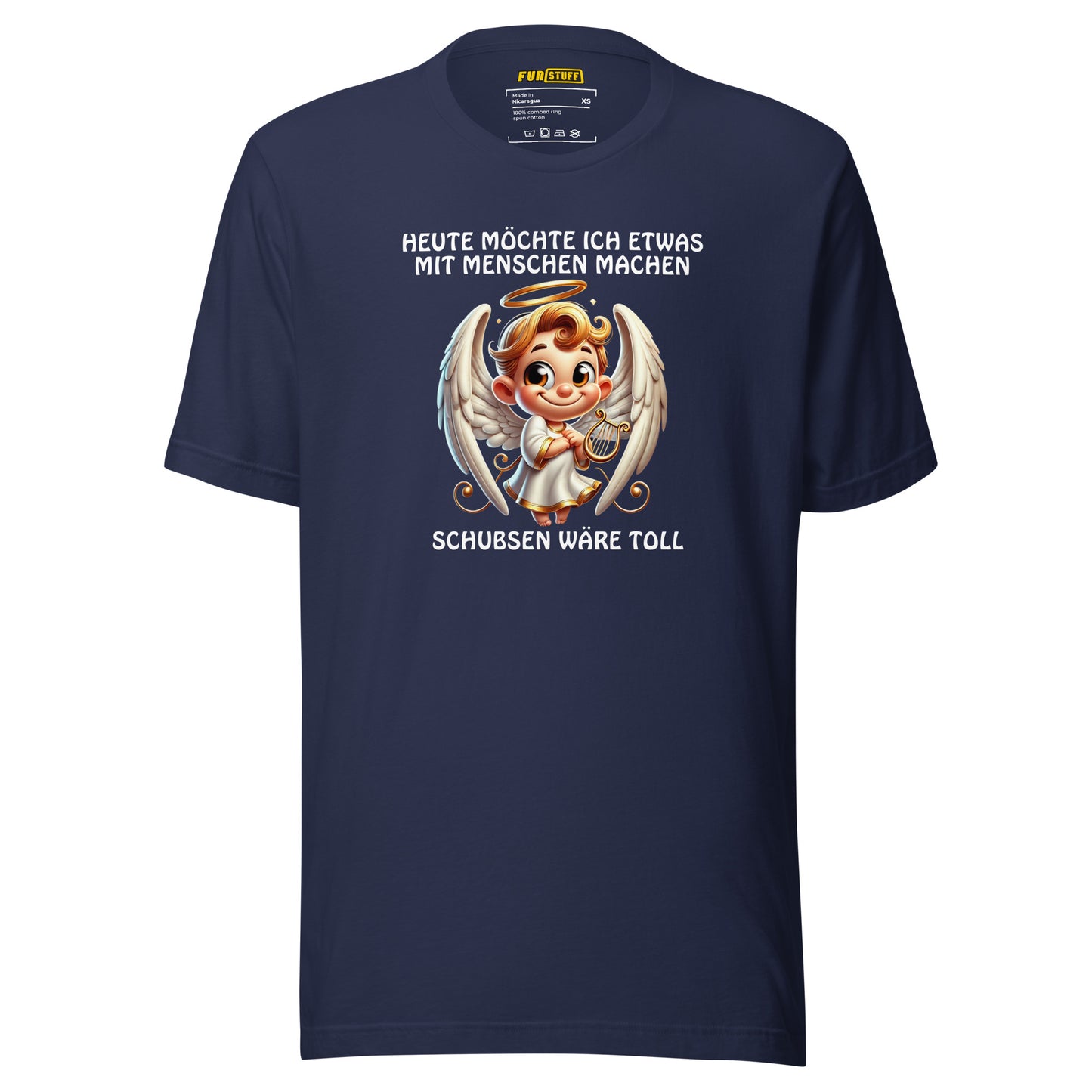 Pushing would be great – Angel shirt with questionable social behavior