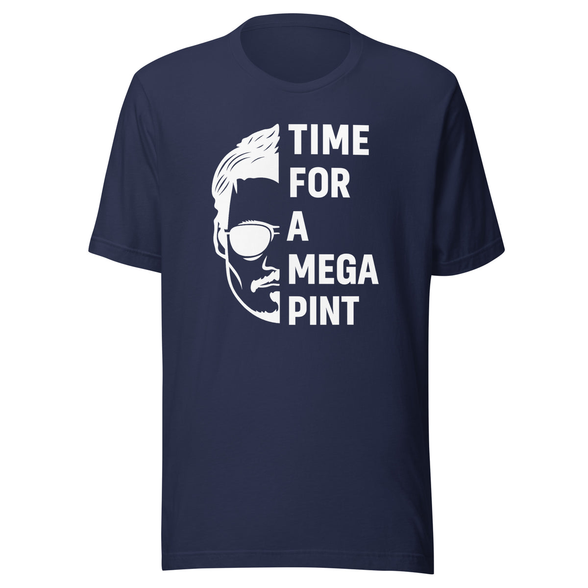 Time for a Mega Pint Unisex T-Shirt – navyblau, Vorderansicht