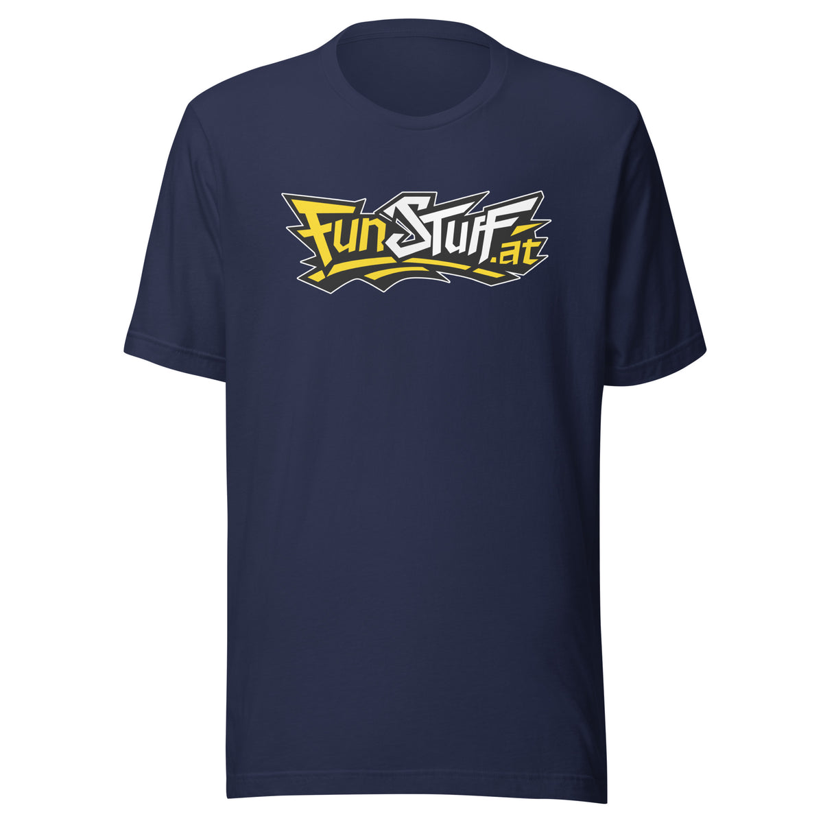 FunStuff Logo – T-Shirt Unisex – navyblau, Vorderansicht