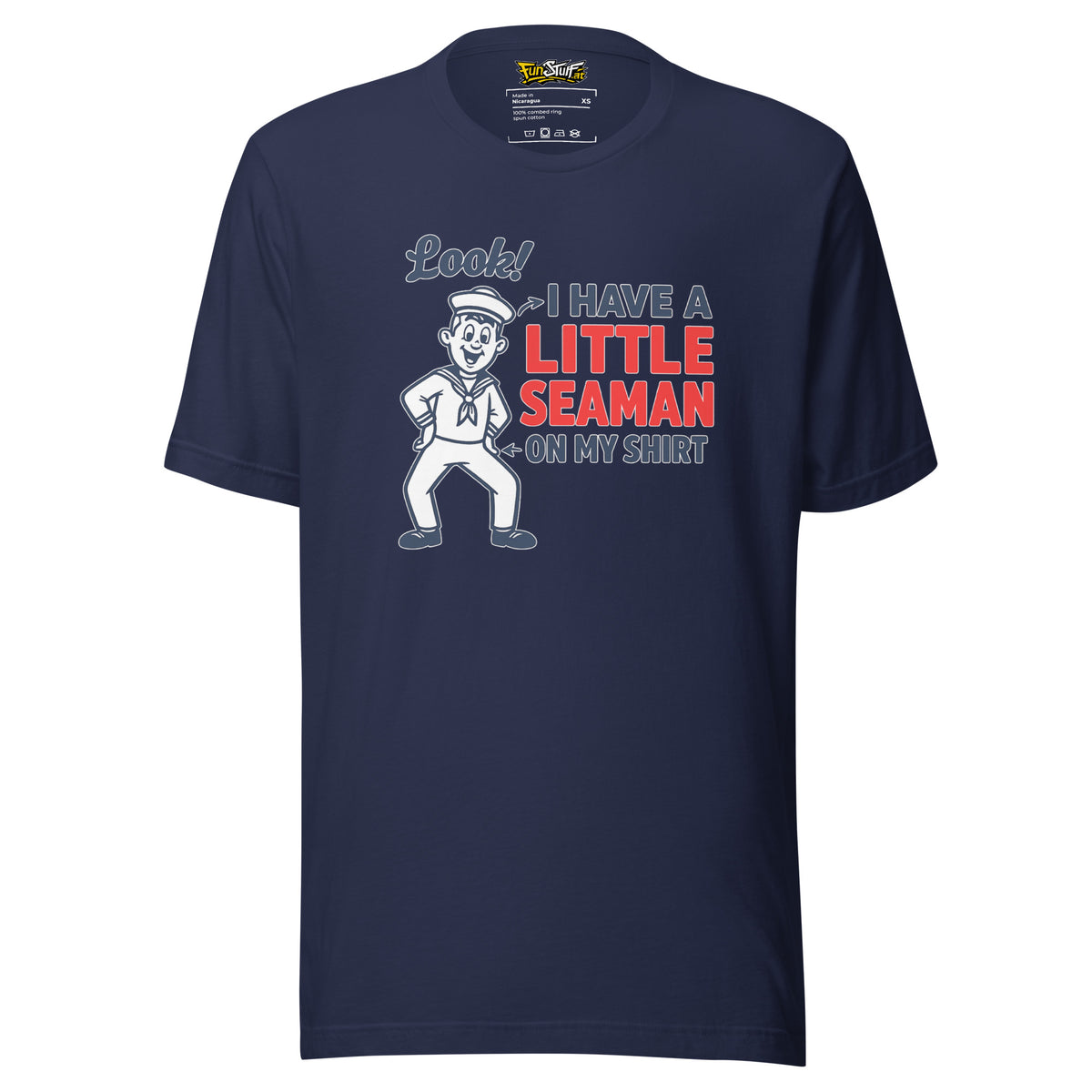 I Have a Little Seaman – Unisex T-Shirt – navyblau, Vorderansicht