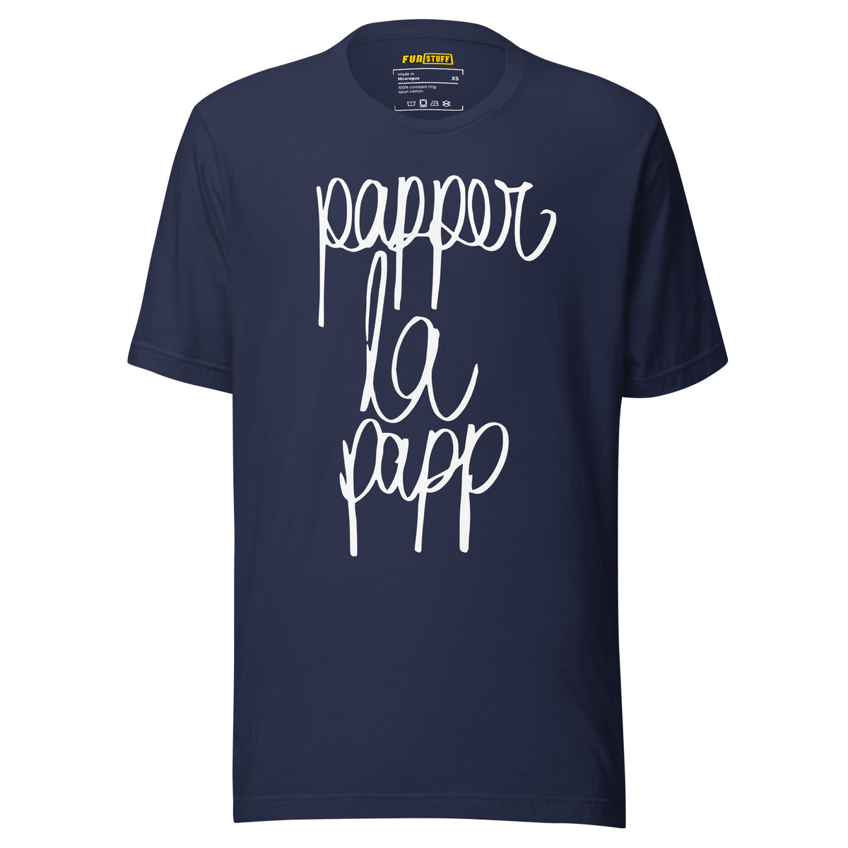 Papper la Papp – Unisex T-Shirt – navyblau, Vorderansicht
